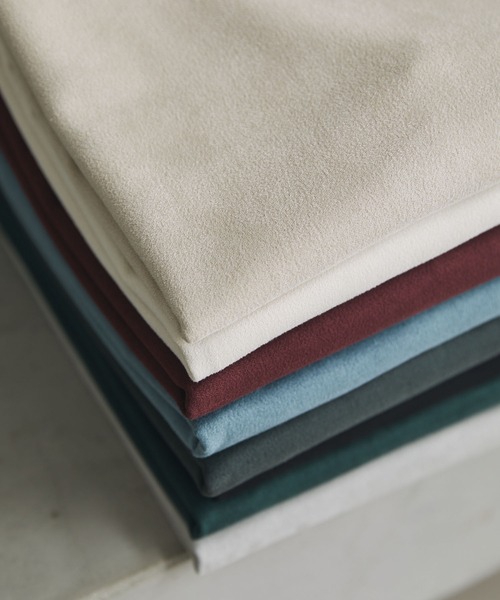 ビッグシルエットフェイクスウェードタートルネックプルオーバー MONO