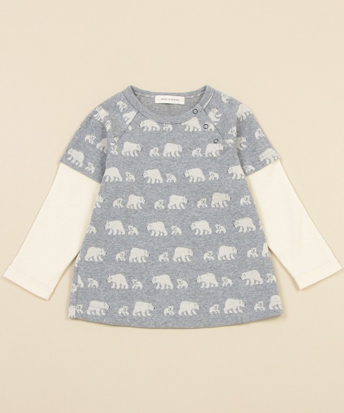 sense of wonder(センスオブワンダー)の「オーガニックジャカードプルオーバー(スウェット・キッズ・ネイビー/ブルー・100cm/80cm/110cm/90cm)」の1枚目の写真