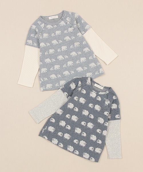 sense of wonder(センスオブワンダー)の「オーガニックジャカードプルオーバー(スウェット・キッズ・ネイビー/ブルー・100cm/80cm/110cm/90cm)」の4枚目の写真