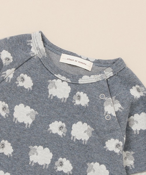 sense of wonder(センスオブワンダー)の「オーガニックジャカードプルオーバー(スウェット・キッズ・ネイビー/ブルー・100cm/80cm/110cm/90cm)」の7枚目の写真