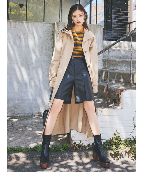 MURUA（ムルーア）の「2WAYクロップトグラデーションカーディガン（カーディガン/ボレロ・レディース・マスタード/パープル・FREE）」の5枚目の写真