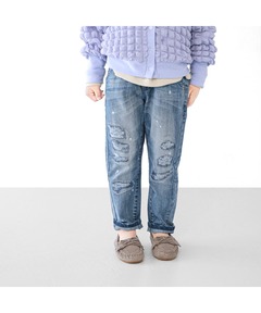 WHITELAND/ホワイトランド/DENIM DOUBLE KNEE SHORT PANT（デニム