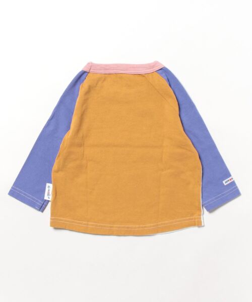 JIPPON（ジポン）の「ムジラグランクレイジーロンT/日本製（80～140cm）（Tシャツ/カットソー・キッズ・オフホワイト/チャコール/ダークブルー・80/90/95/100/110/120/130/140）」の12枚目の写真