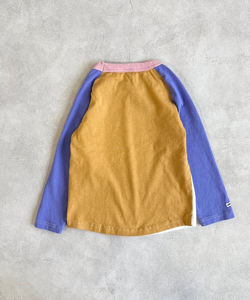 JIPPON（ジポン）の「ムジラグランクレイジーロンT/日本製（80～140cm）（Tシャツ/カットソー・キッズ・オフホワイト/チャコール/ダークブルー・80/90/95/100/110/120/130/140）」の5枚目の写真