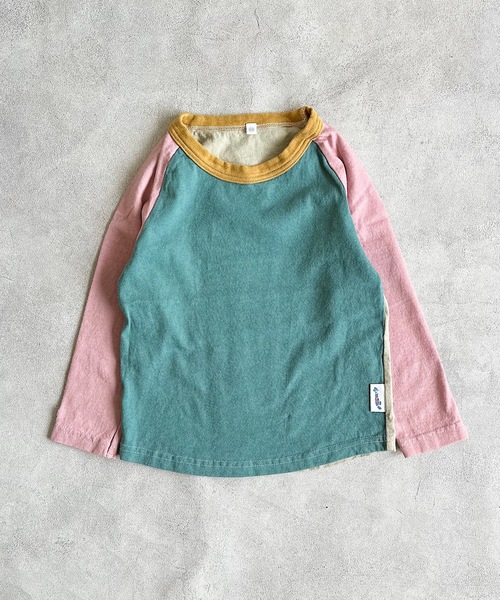 JIPPON（ジポン）の「ムジラグランクレイジーロンT/日本製（80～140cm）（Tシャツ/カットソー・キッズ・オフホワイト/チャコール/ダークブルー・80/90/95/100/110/120/130/140）」の8枚目の写真