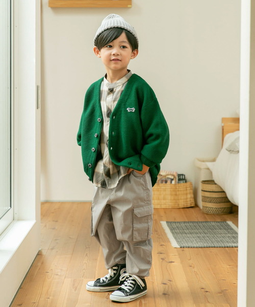 TOWNCRAFT（タウンクラフト）の「『親子リンク』『別注』PENNEYS×DOORS　THE FOX VネックCD(KIDS)（カーディガン/ボレロ・キッズ・ピンク/グリーン/ブルー系その他/ブラック・120/105/135）」の13枚目の写真