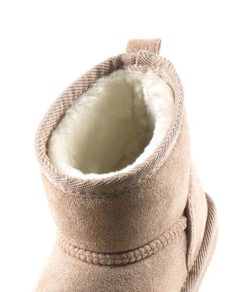 BRANSHES（ブランシェス）の「フェイクムートンブーツ（ブーツ・キッズ・ピンク/キャメル/グレー/ブラック/ベージュ・15.0cm/19.0cm/17.0cm/14.0cm/16.0cm/21.0cm/20.0cm/18.0cm）」の6枚目の写真