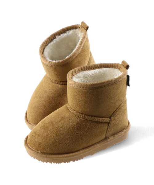 BRANSHES（ブランシェス）の「フェイクムートンブーツ（ブーツ・キッズ・ピンク/キャメル/グレー/ブラック/ベージュ・15.0cm/19.0cm/17.0cm/14.0cm/16.0cm/21.0cm/20.0cm/18.0cm）」の9枚目の写真