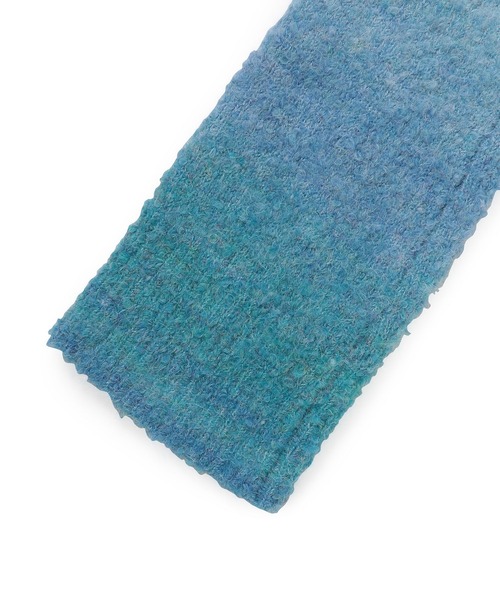 NERGY（ナージー）の「グラデーションニット レッグウォーマー（レッグウォーマー・レディース・ライトグレー/ブルー・FREE）」の4枚目の写真