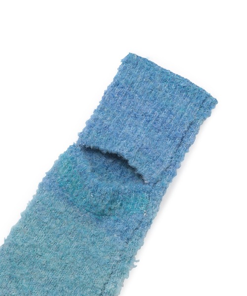 NERGY（ナージー）の「グラデーションニット レッグウォーマー（レッグウォーマー・レディース・ライトグレー/ブルー・FREE）」の5枚目の写真