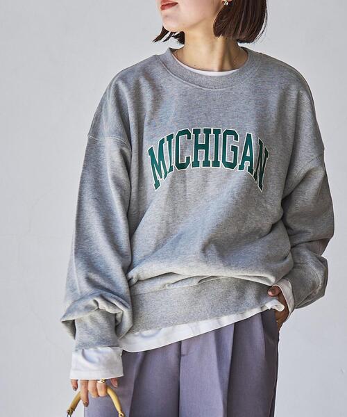 coen（コーエン）の「クリアコットンロゴスウェット（スウェット・レディース・ブラウン/ダークグレー/グレー・FREE）」の2枚目の写真