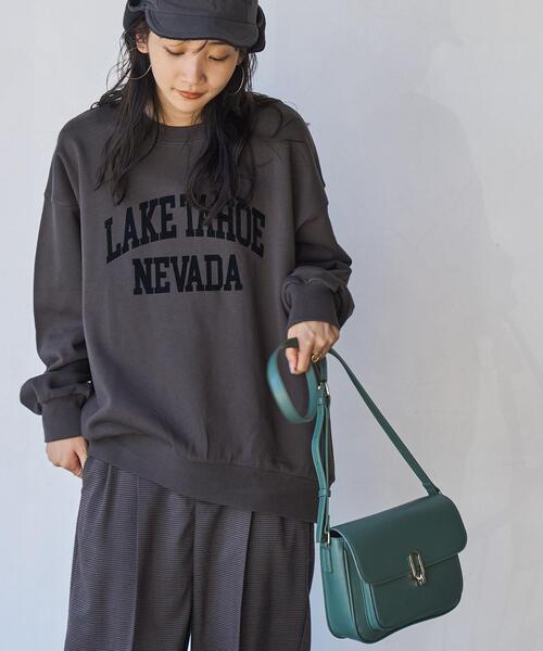 coen（コーエン）の「クリアコットンロゴスウェット（スウェット・レディース・ブラウン/ダークグレー/グレー・FREE）」の4枚目の写真