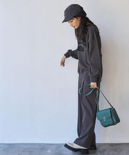 coen（コーエン）の「クリアコットンロゴスウェット（スウェット・レディース・ブラウン/ダークグレー/グレー・FREE）」の7枚目の写真