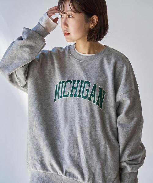 coen（コーエン）の「クリアコットンロゴスウェット（スウェット・レディース・ブラウン/ダークグレー/グレー・FREE）」の11枚目の写真