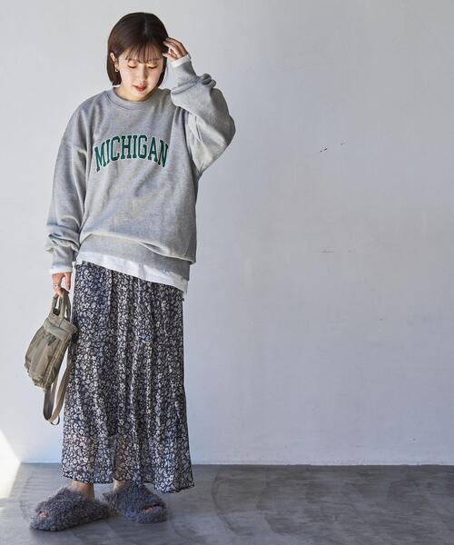 coen（コーエン）の「クリアコットンロゴスウェット（スウェット・レディース・ブラウン/ダークグレー/グレー・FREE）」の13枚目の写真