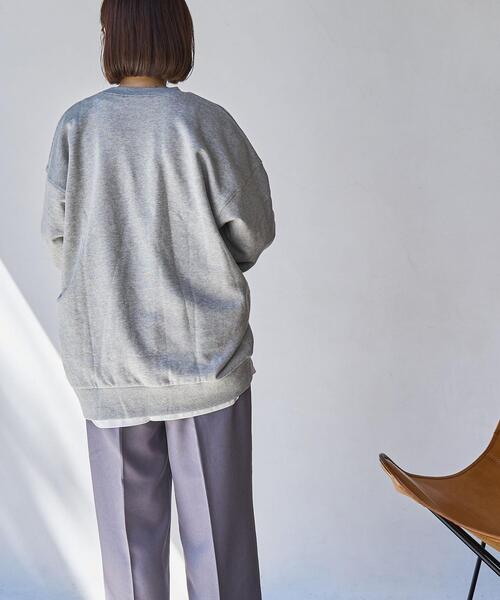 coen（コーエン）の「クリアコットンロゴスウェット（スウェット・レディース・ブラウン/ダークグレー/グレー・FREE）」の16枚目の写真