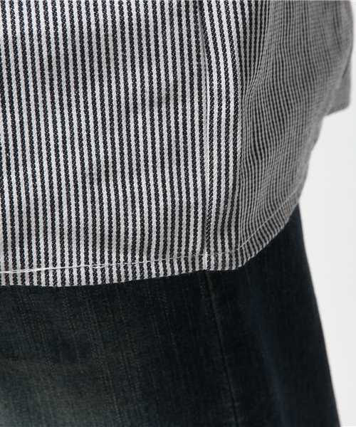 BEN DAVIS（ベンデイビス）の「BEN DAVIS  HALF ZIP L/S（シャツ/ブラウス・メンズ・ストライプ/ネイビー/カーキ・X-LARGE/MEDIUM/LARGE）」の17枚目の写真