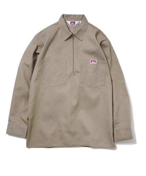 BEN DAVIS（ベンデイビス）の「BEN DAVIS  HALF ZIP L/S（シャツ/ブラウス・メンズ・ストライプ/ネイビー/カーキ・X-LARGE/MEDIUM/LARGE）」の11枚目の写真