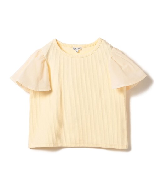 B:MING by BEAMS（ビーミングバイビームス）の「B:MING by BEAMS / 布帛 フリルスリーブ Tシャツ（100～140cm）（Tシャツ/カットソー・キッズ・ネイビー/ホワイト系その他5・140/100/130/110/120）」の16枚目の写真