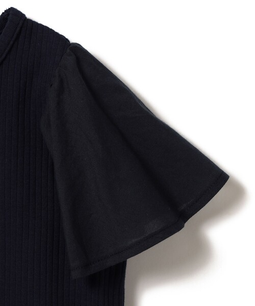 B:MING by BEAMS（ビーミングバイビームス）の「B:MING by BEAMS / 布帛 フリルスリーブ Tシャツ（100～140cm）（Tシャツ/カットソー・キッズ・ネイビー/ホワイト系その他5・140/100/130/110/120）」の20枚目の写真