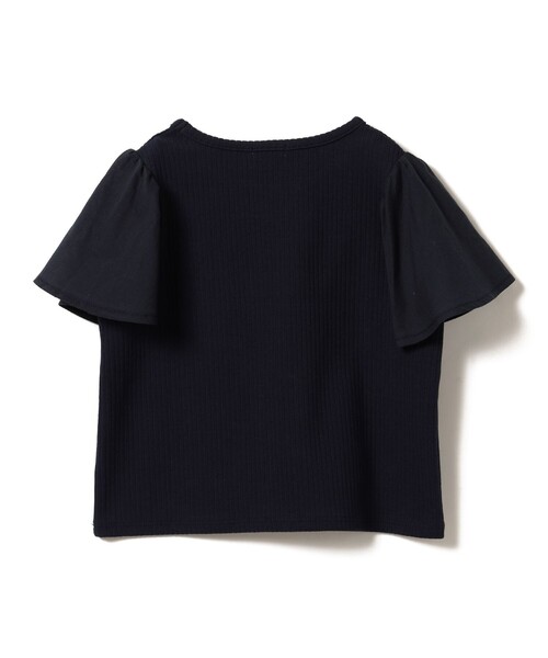 B:MING by BEAMS（ビーミングバイビームス）の「B:MING by BEAMS / 布帛 フリルスリーブ Tシャツ（100～140cm）（Tシャツ/カットソー・キッズ・ネイビー/ホワイト系その他5・140/100/130/110/120）」の21枚目の写真