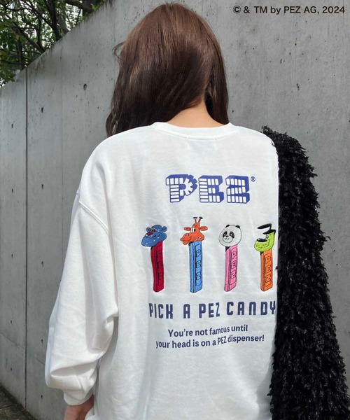 AS KNOW AS plus（アズノゥアズプラス）の「☆アクリルキーホルダー付き PEZ スウェットプルオーバー【PEZ/ペッツ】（スウェット・レディース・オートミール/オフホワイト/ブルー/スミクロ/アイボリー系/パープル系/ホワイト系/ブラック系/ベージュ系1/アイボリー系1/イエロー系1/ブラック系1/ベージュ系2/オレンジ系2/ブラック系2/パープル系2・FREE）」の11枚目の写真