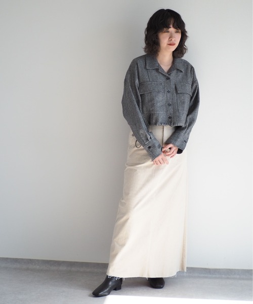 cepo（セポ）の「ショートシャツジャケット（その他アウター・レディース・ブラック/ブラウン・M）」の16枚目の写真