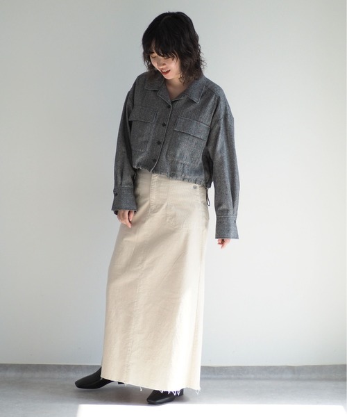 cepo（セポ）の「ショートシャツジャケット（その他アウター・レディース・ブラック/ブラウン・M）」の19枚目の写真