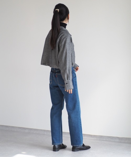 cepo（セポ）の「ショートシャツジャケット（その他アウター・レディース・ブラック/ブラウン・M）」の9枚目の写真