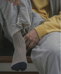 【 The Role design / ザ・ロールデザイン 】 BICOLOR RIB SOCKS MENS / バイカラー リブソックス メンズ