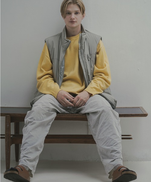 The Role design（ザロールデザイン）の「【 The Role design / ザ・ロールデザイン 】 BICOLOR RIB SOCKS MENS / バイカラー リブソックス メンズ（ソックス/靴下・メンズ・グレイッシュベージュ/ダークグリーン・FREE）」の12枚目の写真