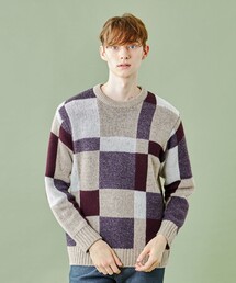 美品　ブラックレーベルクレストブリッジ　ランダムロゴニット BLACK LABEL CRESTBRIDGE（ブラックレーベル・クレストブリッジ）の