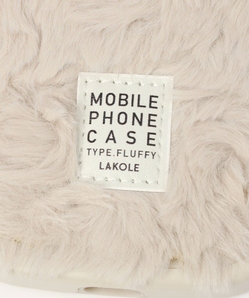 LAKOLE（ラコレ）の「※ふわふわウェーブスタンドiPhoneケース / 988444（スマホケース/カバー・レディース・チャコール/カーキ/アイボリー・SMALL/X-SMALL/MEDIUM）」の9枚目の写真