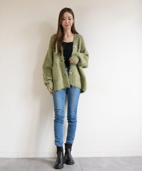 Fabby fabby(ファビィーファビィー)の「ニットインヒールエンジニアブーツ(ブーツ・レディース・ブラック・MEDIUM/SMALL/LARGE)」の9枚目の写真