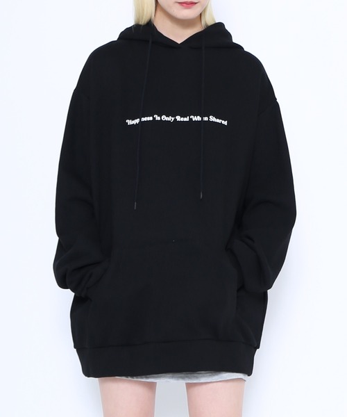 EXIEEE(イグジー)の「Life is goodパーカー(パーカー・レディース・ブラック/ピンク・SMALL/MEDIUM/LARGE)」の9枚目の写真