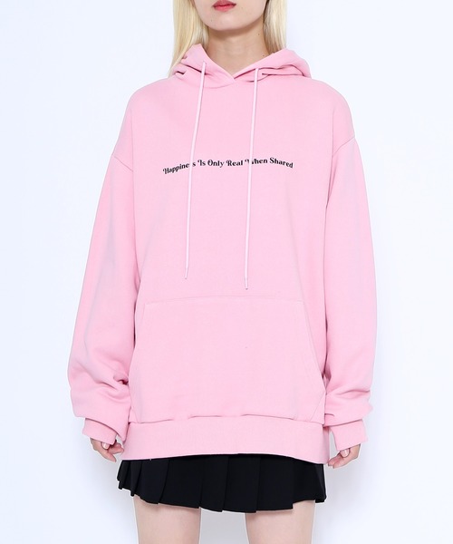 EXIEEE(イグジー)の「Life is goodパーカー(パーカー・レディース・ブラック/ピンク・SMALL/MEDIUM/LARGE)」の5枚目の写真