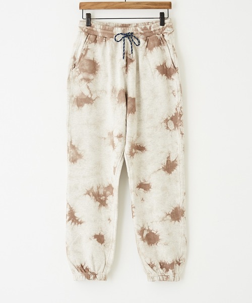 CUBE SUGAR（キューブシュガー）の「ジャンティ/タイダイスウェットパンツ（スウェットパンツ・レディース・チャコールグレー/ベージュ・M）」の8枚目の写真