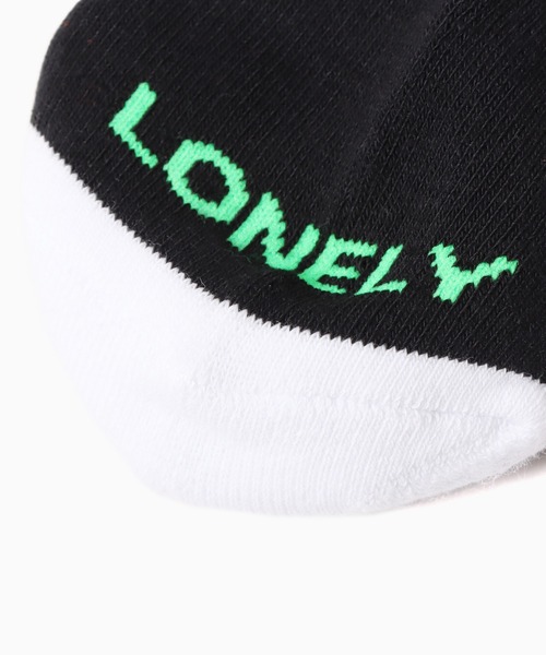 LONELY/論理（ロンリー）の「LONELY(論理)/ロンリー STOCK LOGO” SOCKS ソックス 靴下（ソックス/靴下・メンズ・ホワイト/ブラック・FREE）」の6枚目の写真