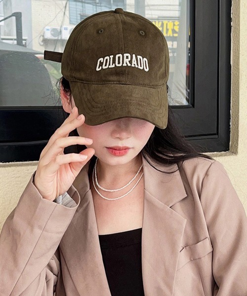 Miniministore（ミニミニストア）の「ベースボールキャップ 韓国 キャスケット（キャップ・レディース・ワインレッド/ダークグレー/ブラック/ブラウン/ベージュ/ネイビー/アイボリー・フリー）」の8枚目の写真