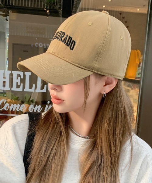 Miniministore（ミニミニストア）の「ベースボールキャップ 韓国 キャスケット（キャップ・レディース・ワインレッド/ダークグレー/ブラック/ブラウン/ベージュ/ネイビー/アイボリー・フリー）」の15枚目の写真