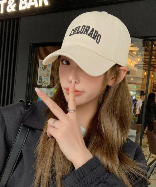 Miniministore（ミニミニストア）の「ベースボールキャップ 韓国 キャスケット（キャップ・レディース・ワインレッド/ダークグレー/ブラック/ブラウン/ベージュ/ネイビー/アイボリー・フリー）」の17枚目の写真