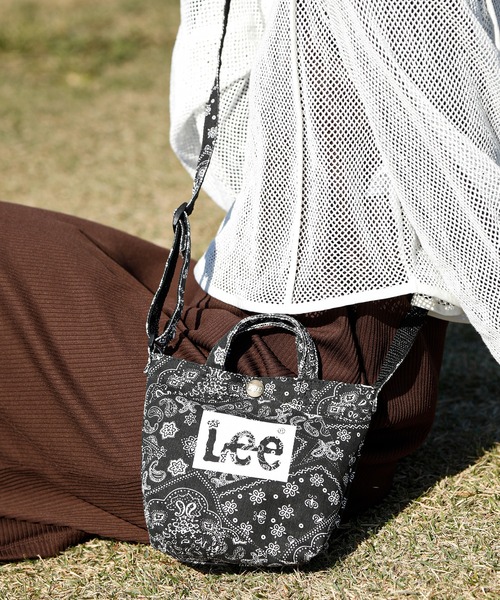Lee（リー）の「Lee/リー キャンバス ミニミニ 2WAY トートバッグ（トートバッグ・レディース・ストライプ/ホワイト×シルバー/ブラック系その他/グレー/ホワイト×ブラック/ホワイト×ブルー/ホワイト×レッド/その他/ホワイト系その他/ブラック×ホワイト・FREE）」の9枚目の写真