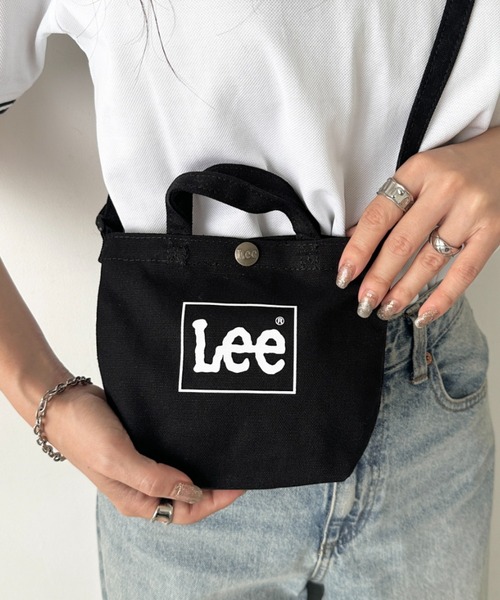Lee（リー）の「Lee/リー キャンバス ミニミニ 2WAY トートバッグ（トートバッグ・レディース・ストライプ/ホワイト×シルバー/ブラック系その他/グレー/ホワイト×ブラック/ホワイト×ブルー/ホワイト×レッド/その他/ホワイト系その他/ブラック×ホワイト・FREE）」の12枚目の写真