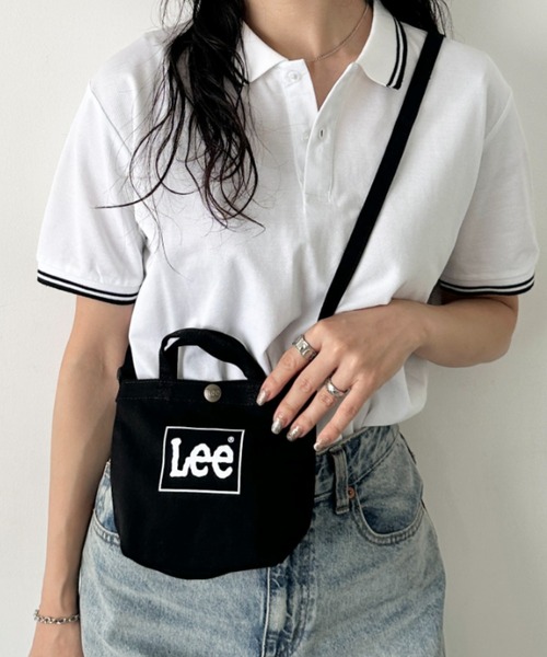Lee（リー）の「Lee/リー キャンバス ミニミニ 2WAY トートバッグ（トートバッグ・レディース・ストライプ/ホワイト×シルバー/ブラック系その他/グレー/ホワイト×ブラック/ホワイト×ブルー/ホワイト×レッド/その他/ホワイト系その他/ブラック×ホワイト・FREE）」の11枚目の写真
