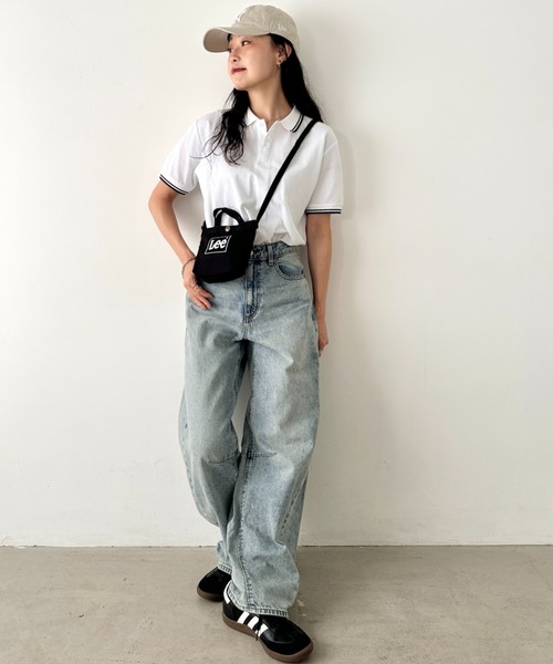 Lee（リー）の「Lee/リー キャンバス ミニミニ 2WAY トートバッグ（トートバッグ・レディース・ストライプ/ホワイト×シルバー/ブラック系その他/グレー/ホワイト×ブラック/ホワイト×ブルー/ホワイト×レッド/その他/ホワイト系その他/ブラック×ホワイト・FREE）」の15枚目の写真