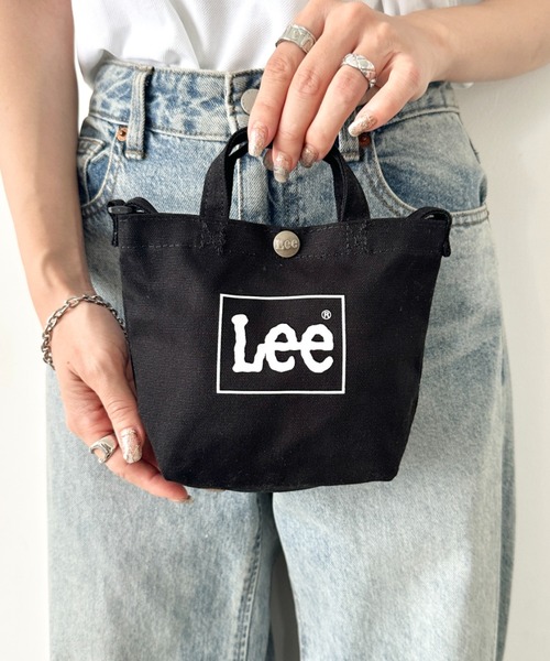 Lee（リー）の「Lee/リー キャンバス ミニミニ 2WAY トートバッグ（トートバッグ・レディース・ストライプ/ホワイト×シルバー/ブラック系その他/グレー/ホワイト×ブラック/ホワイト×ブルー/ホワイト×レッド/その他/ホワイト系その他/ブラック×ホワイト・FREE）」の16枚目の写真