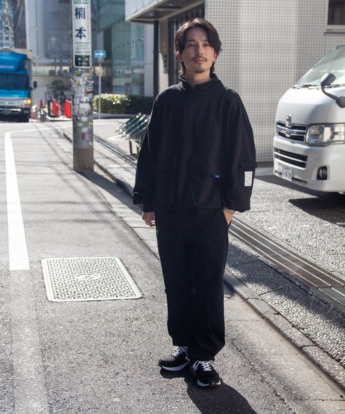 JACKROSE（ジャックローズ）の「JE-MILITARY HALF ZIP（スウェット・メンズ・ブラック/ライトグレー・L/M）」の18枚目の写真