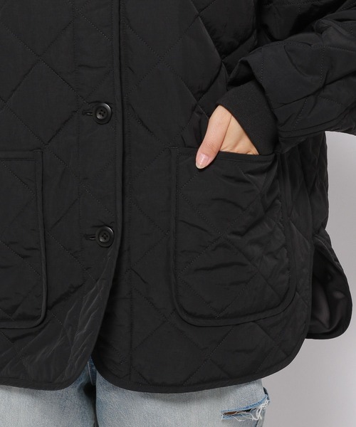 LOWRYS FARM（ローリーズファーム）の「エリキルティングブルゾン  987059（ブルゾン・レディース・アイボリー/ブラック/カーキ・FREE）」の13枚目の写真