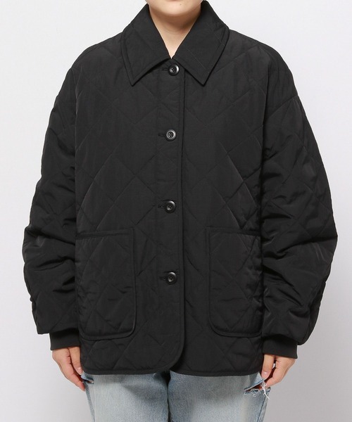 LOWRYS FARM（ローリーズファーム）の「エリキルティングブルゾン  987059（ブルゾン・レディース・アイボリー/ブラック/カーキ・FREE）」の18枚目の写真