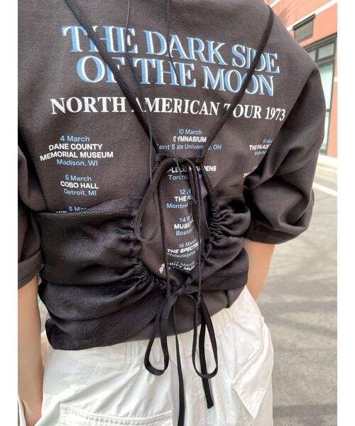 Ungrid(アングリッド)の「レースコンビサテンキャミ(キャミソール・レディース・ブラック/ブルー/オフホワイト・FREE)」の7枚目の写真